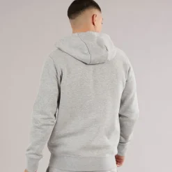 Online Ellesse Herre Klemerio Full Zip Hættetrøje Light Grey Marl Lysegrå Mergel