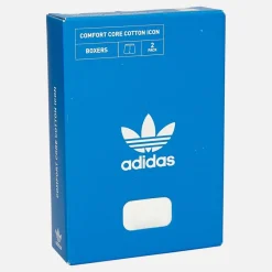 Best adidas Originals Herre Komfort Bomuld Vævet To Pakke Boksershorts Sort/​Hvid