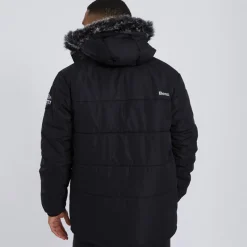New Bench Herre Koufax Vatteret Parka Sort