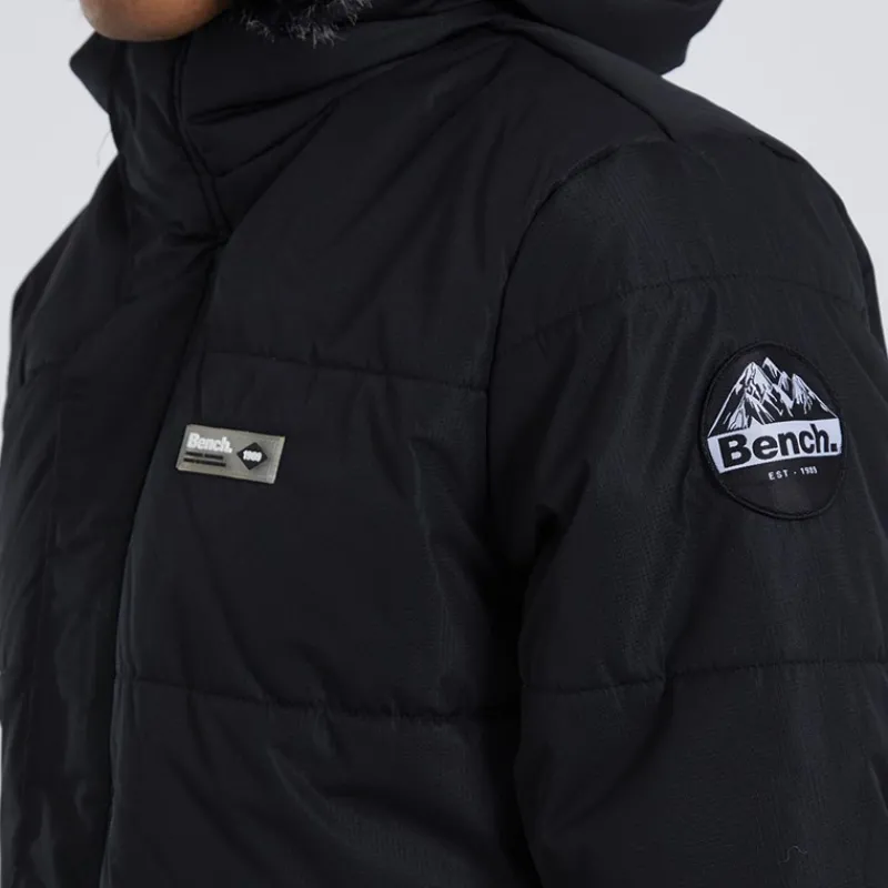 New Bench Herre Koufax Vatteret Parka Sort