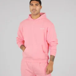 Outlet Avant Garde Herre Kreative Let Oversized Hoodie Bubblegum Pink
