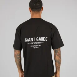 Hot Avant Garde Herre Kreative T-shirt Sort