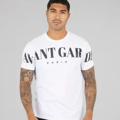 Discount Avant Garde Herre Kryptisk T-Shirt Hvid