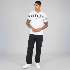 Discount Avant Garde Herre Kryptisk T-Shirt Hvid