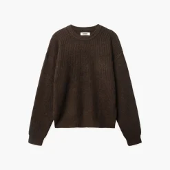 Hot Woodbird Herre Kurt Koi Levering Sweater Dark Brown Brun