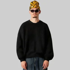 Best Woodbird Herre Kurt Koi Levering Sweater Sort