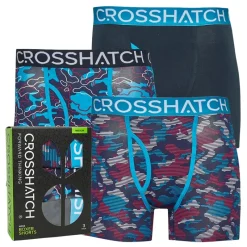 Outlet Crosshatch Herre Linamo Boxer shorts Flerfarvet Blå