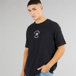 Best New Balance Herre Liv I Balance Oversized T-shirt Sort