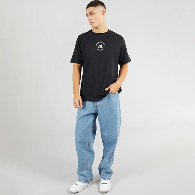Best New Balance Herre Liv I Balance Oversized T-shirt Sort