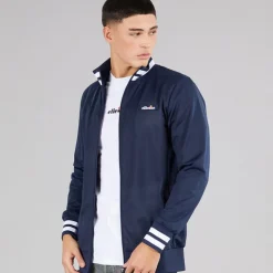 Outlet Ellesse Herre Lochi Track Jakke Navy Marineblå