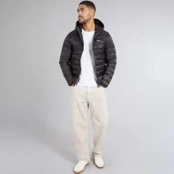 Hot JACK & JONES Herre Logan Letvægts Dunjakke Sort