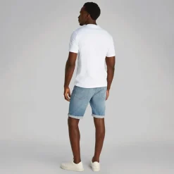 Outlet Calvin Klein Herre Logo T-Shirt Lys Hvid
