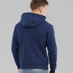 New Blend Herre lynlås hoodie Dress Blues Marineblå