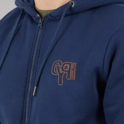 New Blend Herre lynlås hoodie Dress Blues Marineblå