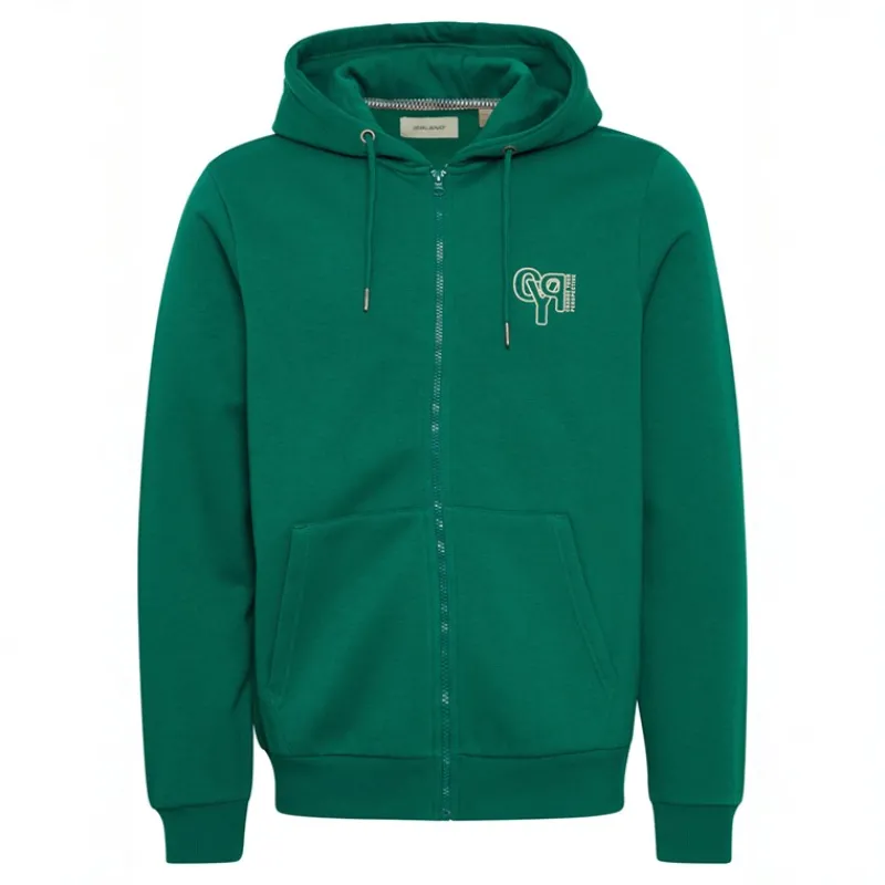 New Blend Herre lynlås hoodie Evergreen Grøn
