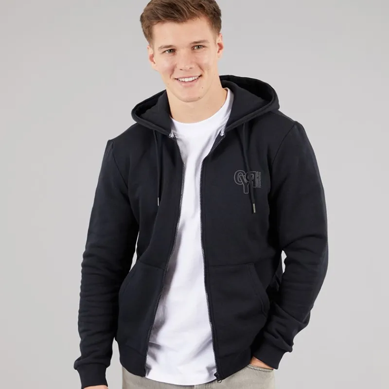 Clearance Blend Herre lynlås hoodie Sort