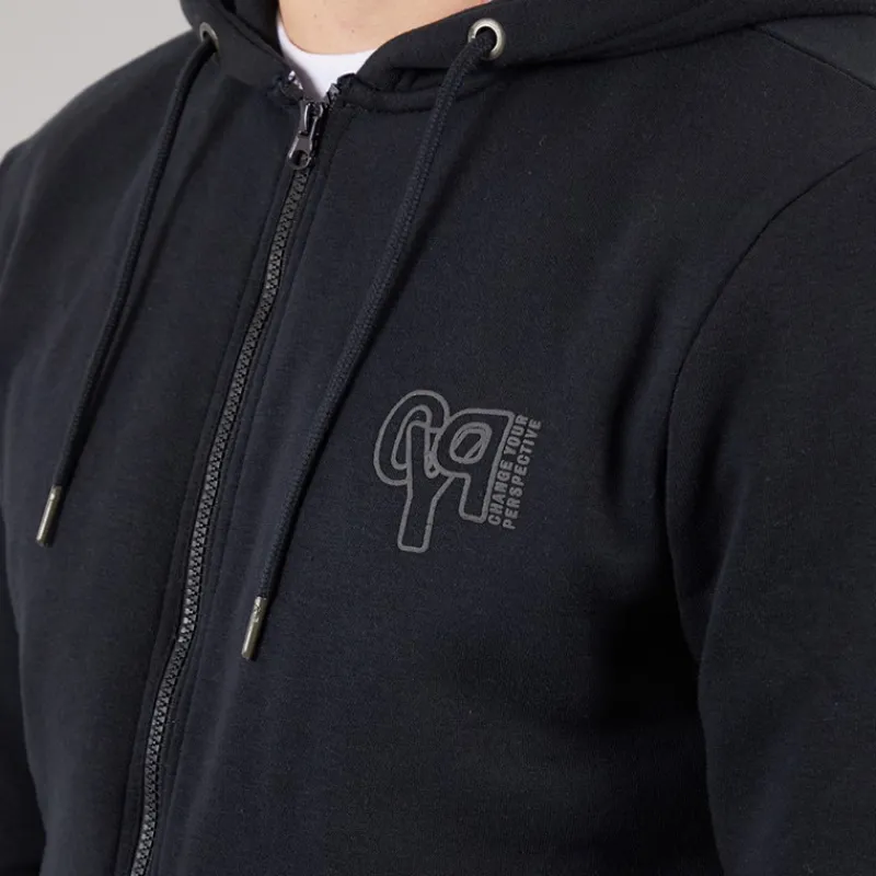 Clearance Blend Herre lynlås hoodie Sort