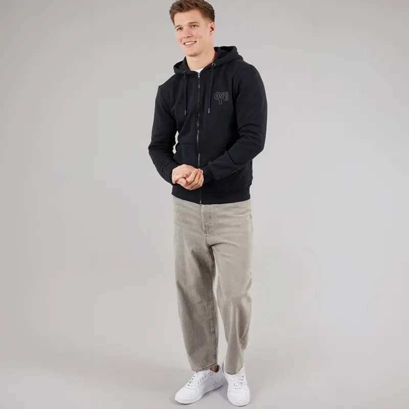 Clearance Blend Herre lynlås hoodie Sort