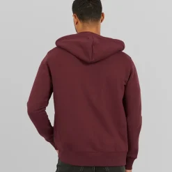Sale French Connection Herre lynlås hættetrøje Chateaux/​Marine Vinrød