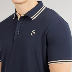 Clearance Crosshatch Herre Mackerby Polo Navy