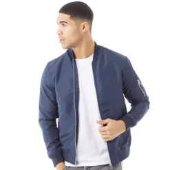 Discount JACK & JONES Herre Mash Bomberjakke Blå Blazer