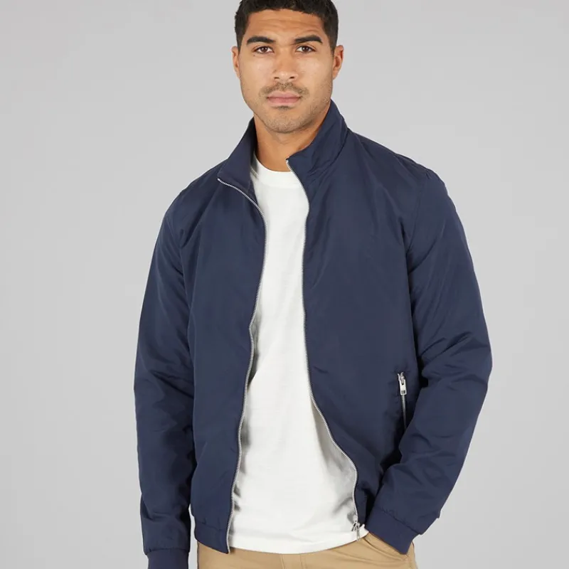 Hot JACK & JONES Herre Mash Harrington Jakke Blå Blazer