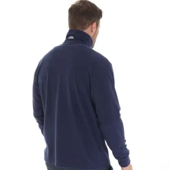 Outlet Trespass Herre Masonville 1/​2 lynlås Micro Fleece Blå Blå
