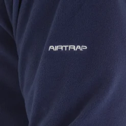 Outlet Trespass Herre Masonville 1/2 lynlås Micro Fleece Blå Blå