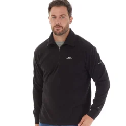 Hot Trespass Herre Masonville 1/2 lynlås Mikro Fleece Sort