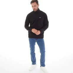 Hot Trespass Herre Masonville 1/​2 lynlås Mikro Fleece Sort