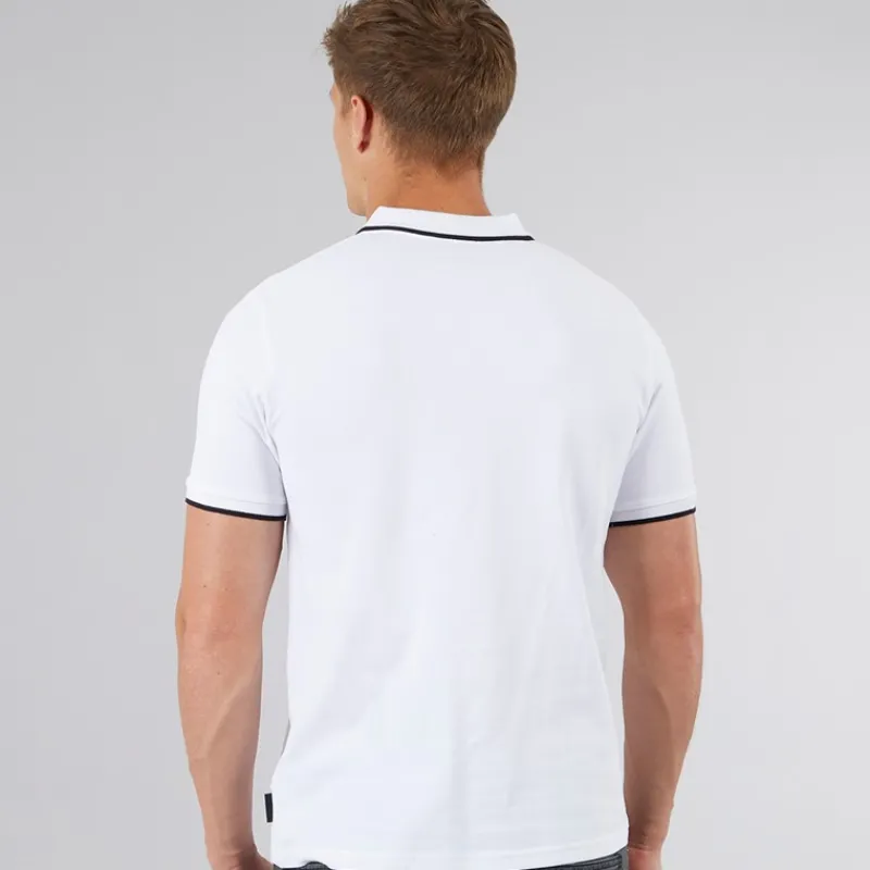 New Bench Herre Mata Polo T-shirt Hvid