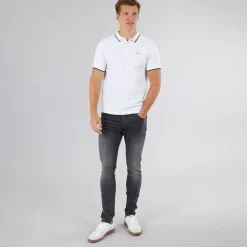 New Bench Herre Mata Polo T-shirt Hvid