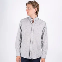 New Marcus Herre Maxton Langærmet shirts Flade Marineblå Mergel