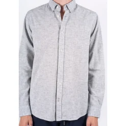 New Marcus Herre Maxton Langærmet shirts Flade Marineblå Mergel