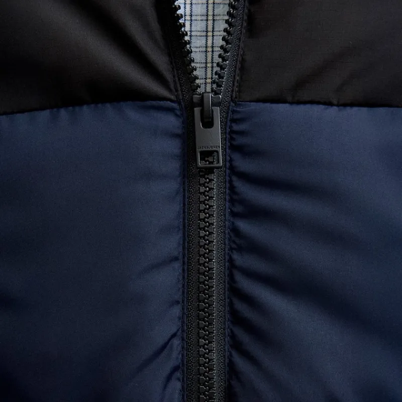 Best JACK & JONES Herre Maze Puf Krave Jakke Sky Captain