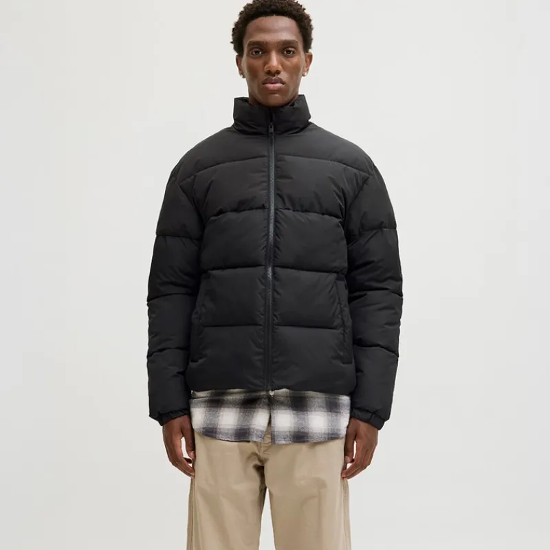 Discount JACK & JONES Herre Maze Puf Krave Jakke Sort