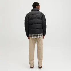 Discount JACK & JONES Herre Maze Puf Krave Jakke Sort