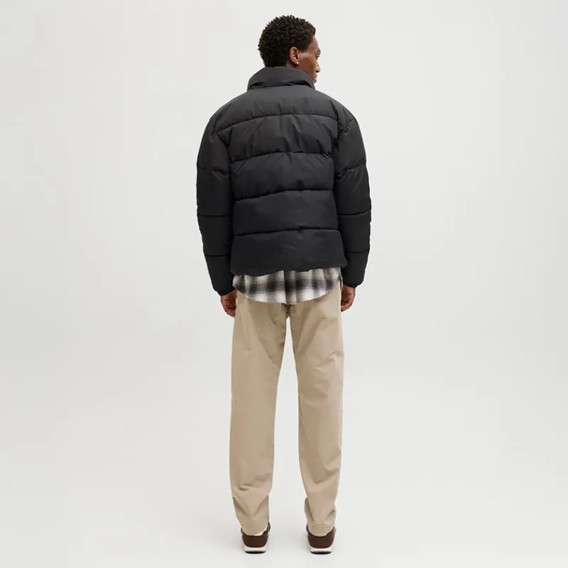 Discount JACK & JONES Herre Maze Puf Krave Jakke Sort