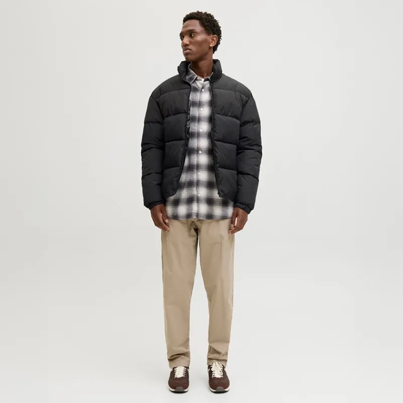 Discount JACK & JONES Herre Maze Puf Krave Jakke Sort