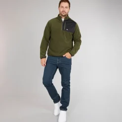 Online Trespass Herre Mcgeechan 1 /​ 2 Zip Micro Fleece Mørk Vinstok Grøn