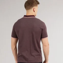 New Crosshatch Herre Mettormoore Polo Burgundy