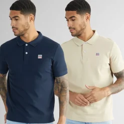 Online Vinson Herre Mike To Pak Polo Shirts Humus /​ Mørk Safir Flerfarvet
