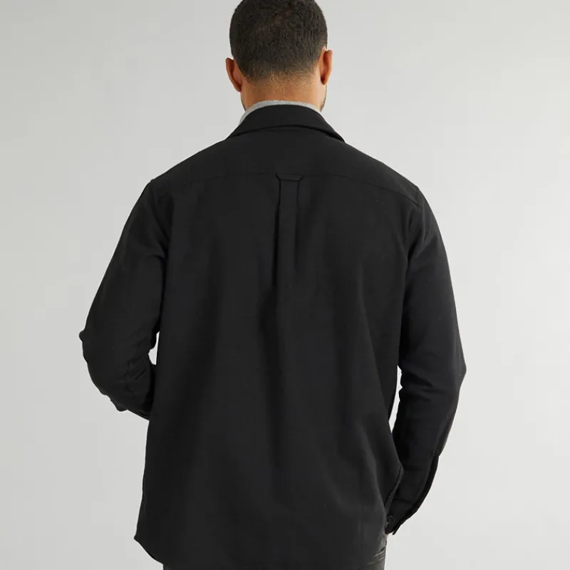 Outlet PRODUKT Herre Mikkel Skjorte Jakke Sort Houndstooth