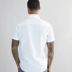Best PRODUKT Herre Miles Kortærmet Skjorte Hvid Off-white