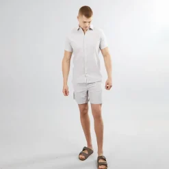 Sale PRODUKT Herre Miles Linen Shorts Crockery