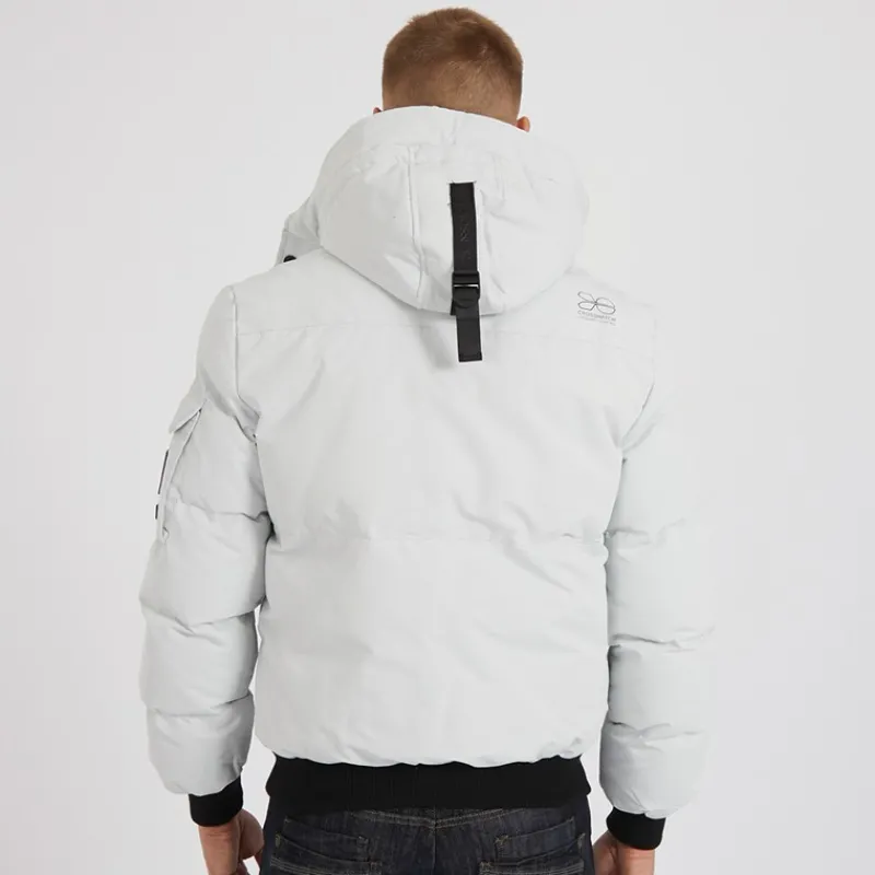 Sale Crosshatch Herre Milwaka Fórforet Hættejakke Ler beige