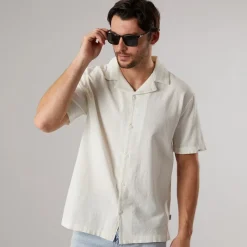 Best Indicode Herre Mirolo Skjorte Off White Hvid