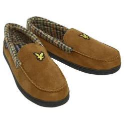 Discount Lyle And Scott Vintage Herre Montague Mocassinsko Slippers Mørke/Hønseøje Brun