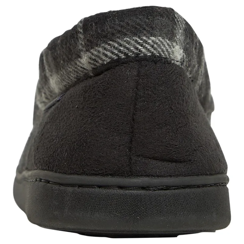 Clearance Lyle And Scott Vintage Herre Montague Mocassin-Tøfler /​Grå Tjek Sort