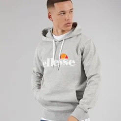 Discount Ellesse Herre Morristown Hættetrøje Light Grey Marl Grå